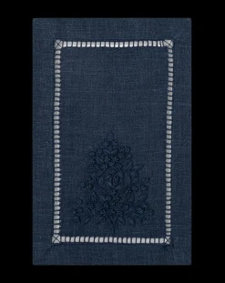 Henry Handwork Place Settings & Linens|Jardin Monochrome Cocktail Napkin Set in Six Colors