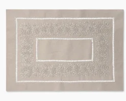 Henry Handwork Place Settings & Linens|Jardin Monochrome Placemat in Six Colors