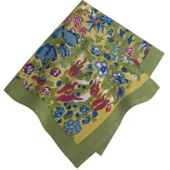 Couleur Nature Place Settings & Linens|Jardin Napkins Blue & Vert, Set of 6