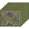 Couleur Nature Place Settings & Linens|Jardin Placemats Blue & Vert, Set of 6