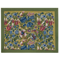 Couleur Nature Place Settings & Linens|Jardin Placemats Blue & Vert, Set of 6