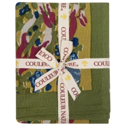 Couleur Nature Place Settings & Linens|Jardin Tea Towels Blue & Vert, Set of 3