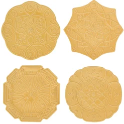 Juliska Dinnerware|Jardins Du Monde Dessert/Salad Plate Assorted Set of 4 in Daffodil