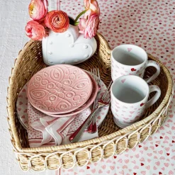 Juliska Dinnerware|Jardins Du Monde Side/Cocktail Plate Assorted, Set of 4 in Blush