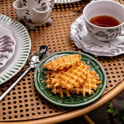 Juliska Dinnerware|Jardins Du Monde Side/Cocktail Plate Assorted, Set of 4 in Basil