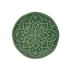 Juliska Dinnerware|Jardins Du Monde Side/Cocktail Plate Assorted, Set of 4 in Basil