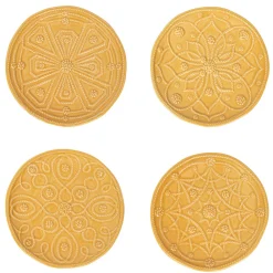 Juliska Dinnerware|Jardins Du Monde Side/Cocktail Plate Assorted, Set of 4 in Daffodil