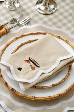 Loulou La Dune Place Settings & Linens|Julie Placemat and Napkin Set in Sand
