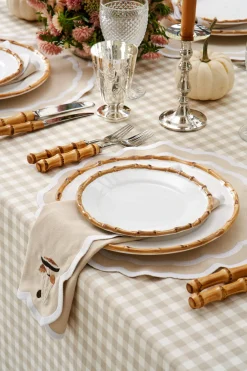 Loulou La Dune Place Settings & Linens|Julie Placemat and Napkin Set in Sand