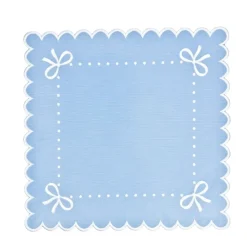 Flying Sheep Country Place Settings & Linens|Juliet Bows Napkin - Blue, Set of 4