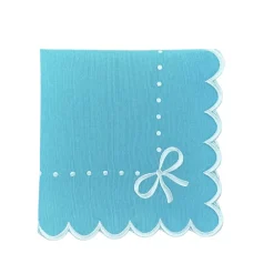 Flying Sheep Country Place Settings & Linens|Juliet Bows Napkin - Robin Egg Blue, Set of 4