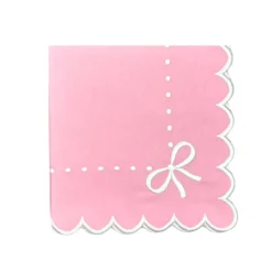 Flying Sheep Country Place Settings & Linens|Juliet Bows Napkin in Pink, Set of 4