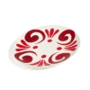 Themis Z Dinnerware|Kallos Serving Platter in Deep Red on White