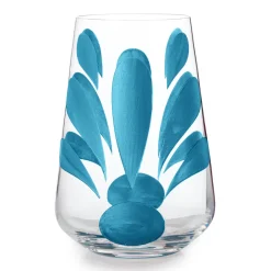 Themis Z Glassware|Kallos Water Glass in Light Blue, Set of 2