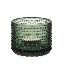 Iittala Candles|Kastehelmi Tealight Candleholder 2.52" Pine Green