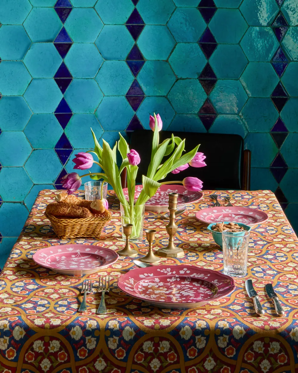 Cabana Place Settings & Linens|Khiva Tablecloth