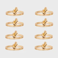 Joanna Buchanan Place Settings & Linens|Knot Napkin Rings, Set of Eight