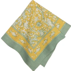 Couleur Nature Place Settings & Linens|La Mer Napkins Aqua & Citrine, Set of 6