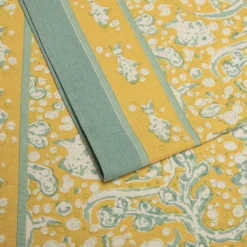 Couleur Nature Place Settings & Linens|La Mer Runner Aqua & Citrine