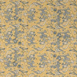 Couleur Nature Place Settings & Linens|La Mer Tablecloth in Blue & Yellow