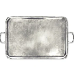 Match Silver|Dinnerware|Lago Rectangle Tray with Handles, X-Large