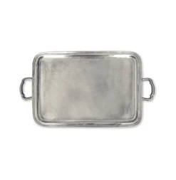 Match Silver|Dinnerware|Lago Rectangle Tray with Handles, Large