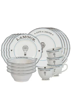 Juliska Dinnerware|L’Amour Toujours, 16-Piece Set