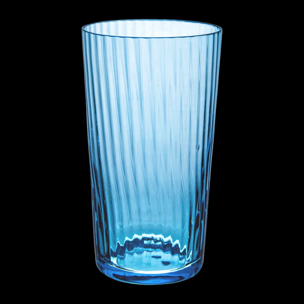Match Glassware|Lando Highball Glass, Pleat Set of 2
