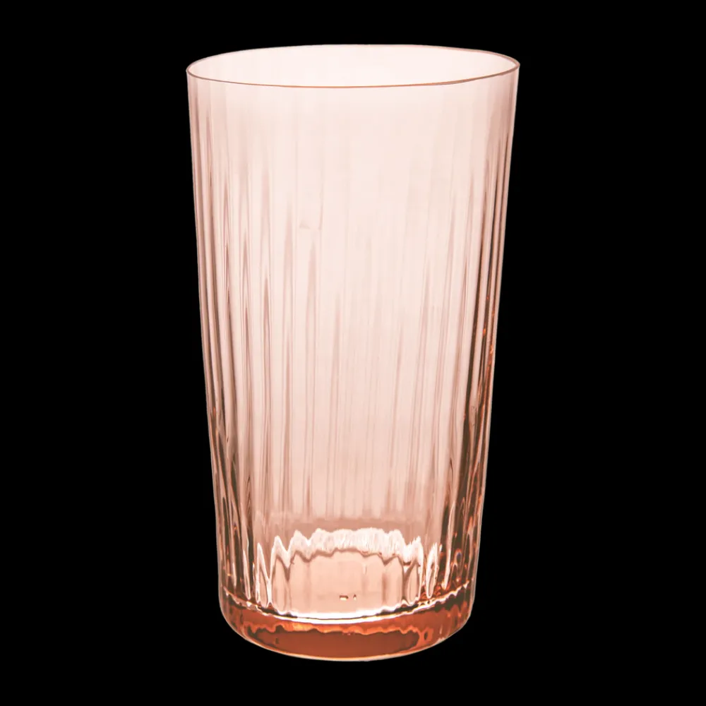 Match Glassware|Lando Highball Glass, Pleat Set of 2