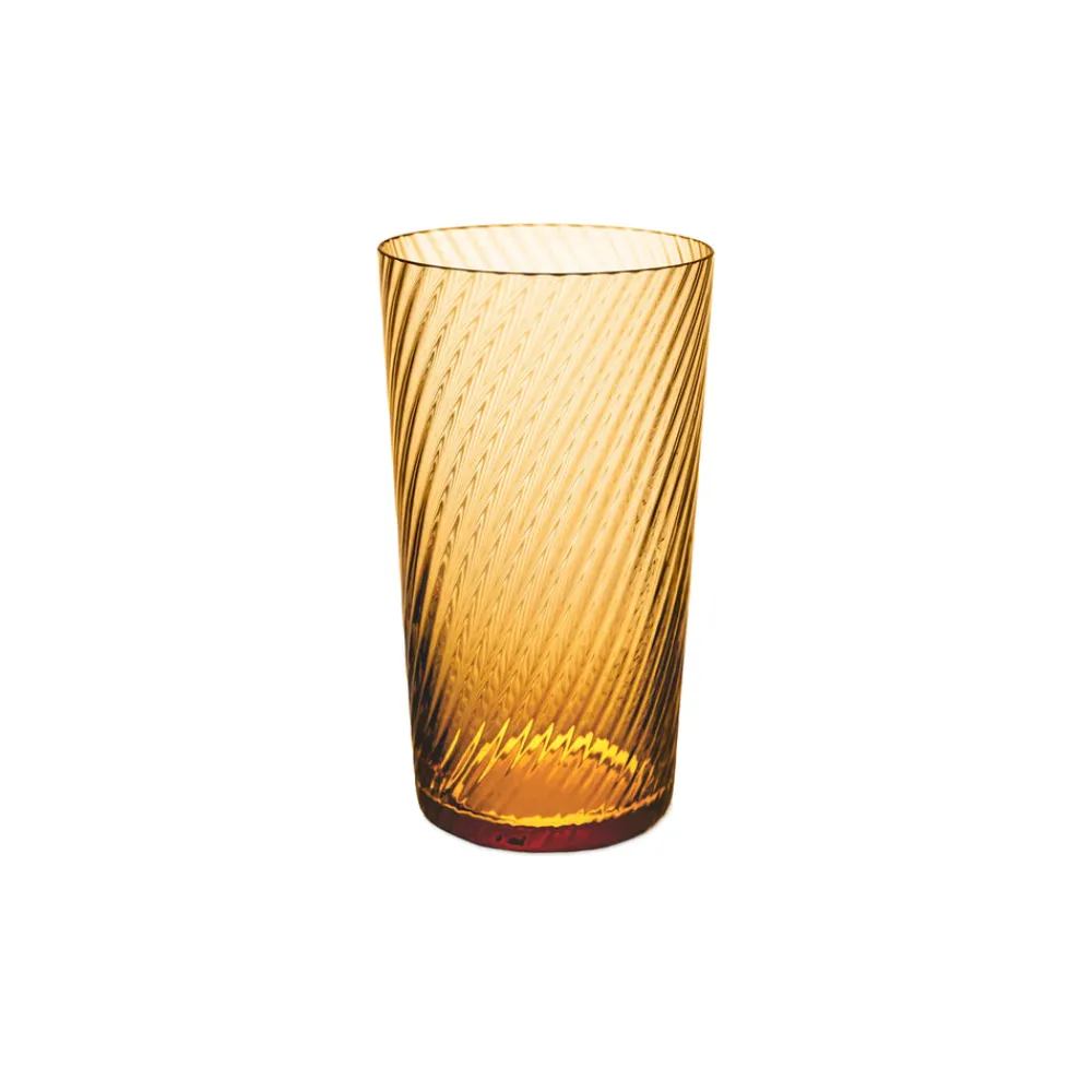 Match Glassware|Lando Highball Glass, Twist Set of 2
