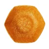 Cabana Dinnerware|Large Hexagonal Raffia Basket in Yellow