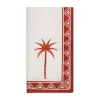 La DoubleJ Place Settings & Linens|Large Napkins in Date Palms Napkin Mattone, Set of 2