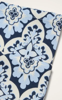 La DoubleJ Place Settings & Linens|Large Napkins in Palazzo Blue, Set of 2