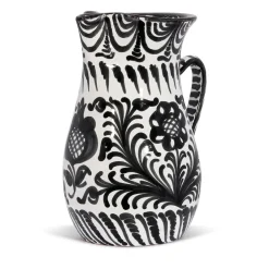Pomelo Casa Dinnerware|Large Pitcher With Hand Painted Designs