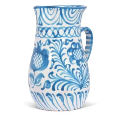Pomelo Casa Dinnerware|Large Pitcher With Hand Painted Designs