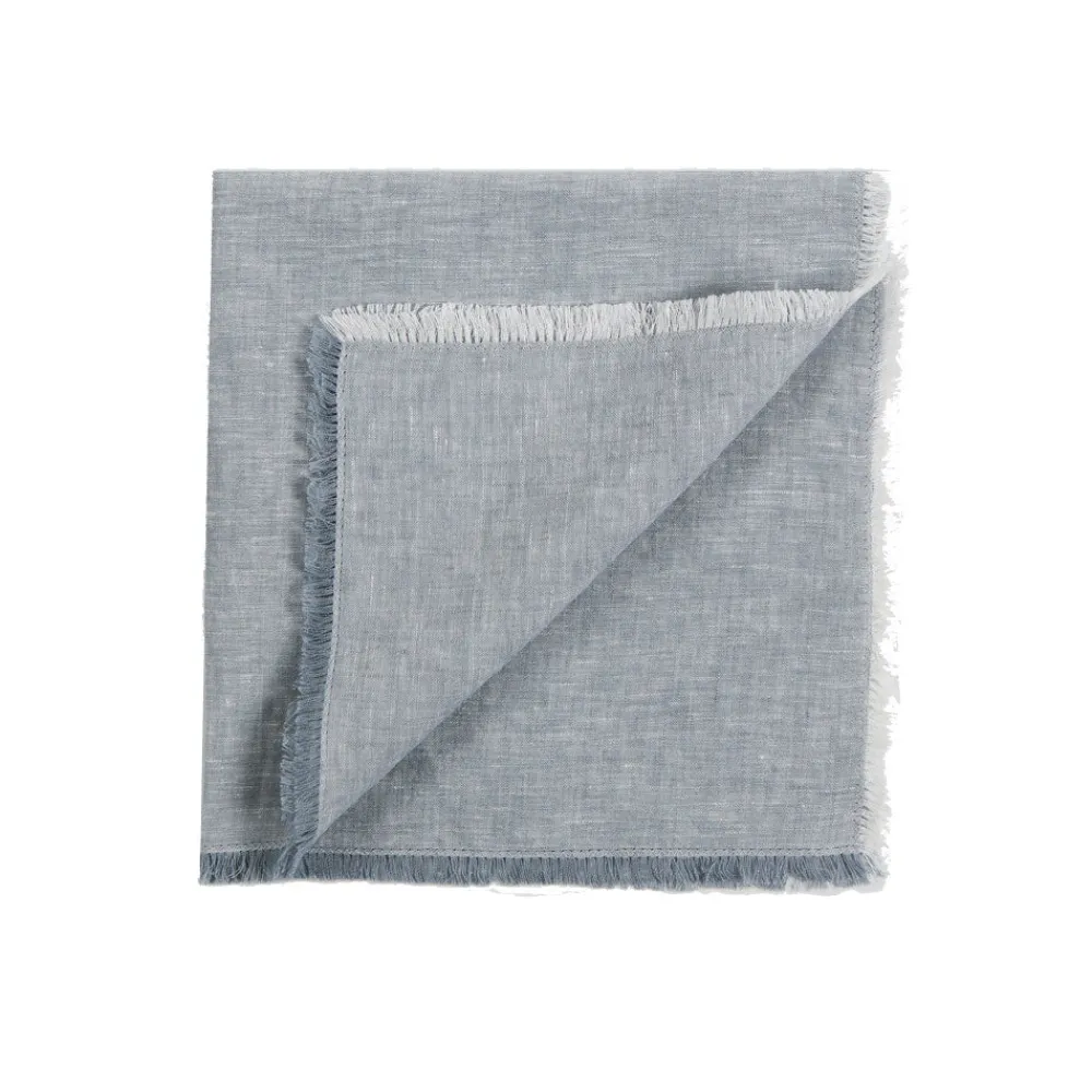 Z.d.G. Place Settings & Linens|Large Soft Dinner Napkin in Ash