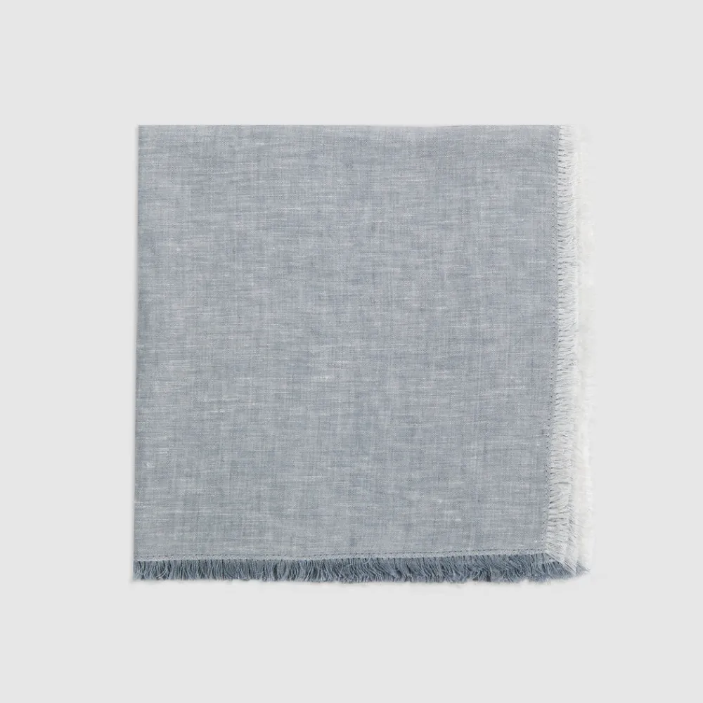 Z.d.G. Place Settings & Linens|Large Soft Dinner Napkin in Ash