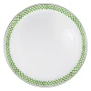 Golden Rabbit Dinnerware|Large Tray in Green Scallop