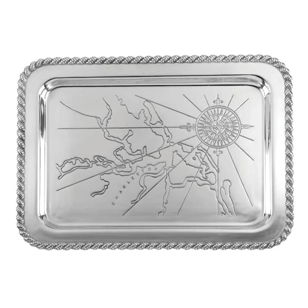 Salisbury Living|Silver|Latitudes Large Charleston Tray