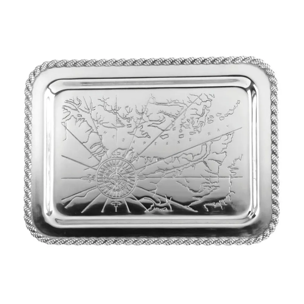 Salisbury Living|Silver|Latitudes Medium Chesapeake Tray