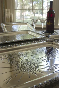 Salisbury Living|Silver|Latitudes Medium Chesapeake Tray