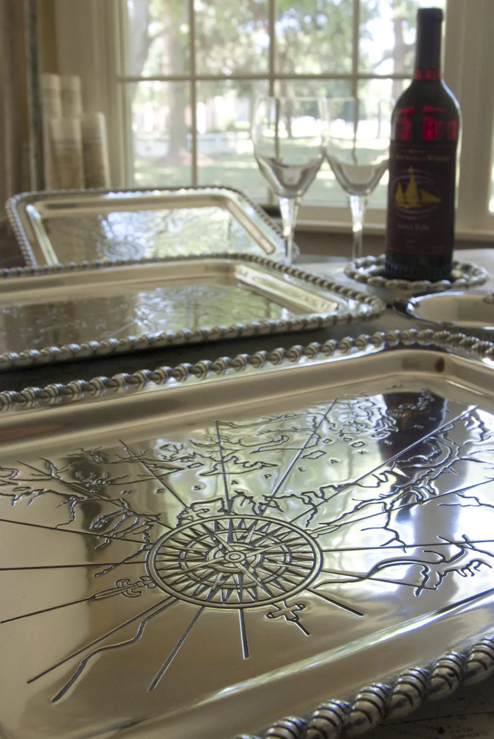 Salisbury Living|Silver|Latitudes Medium Chesapeake Tray