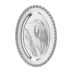 Salisbury Living|Silver|Latitudes Medium Oval Heron Tray