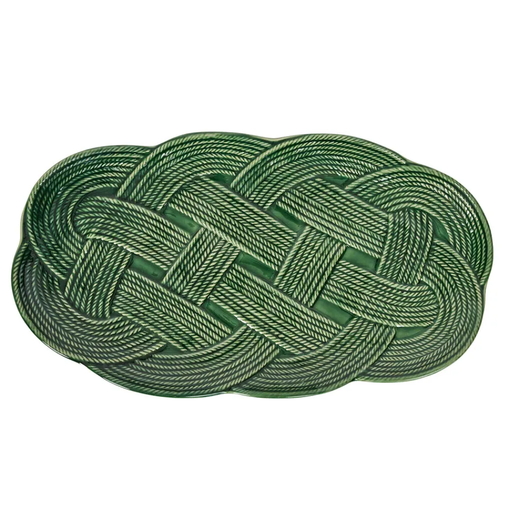 Juliska Dinnerware|Le Panier Mystic Knot 15" Hostess Tray in Basil