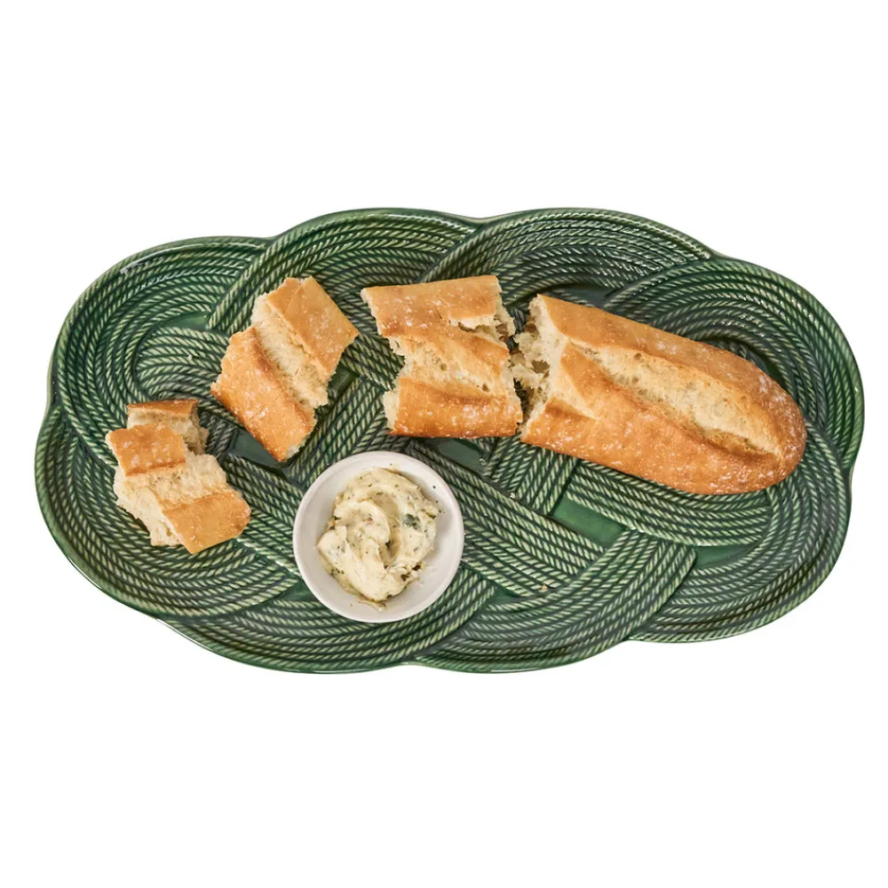 Juliska Dinnerware|Le Panier Mystic Knot 15" Hostess Tray in Basil