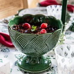 Juliska Dinnerware|Le Panier Mystic Knot Footed Bowl in Basil