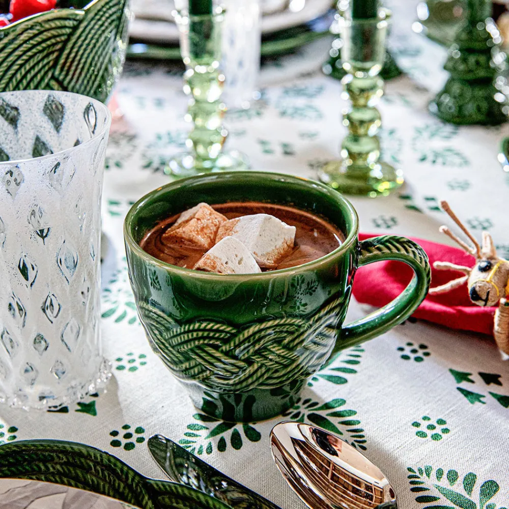 Juliska Dinnerware|Le Panier Mystic Knot Mug in Basil