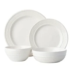 Juliska Dinnerware|Le Panier Whitewash 4pc Place Setting
