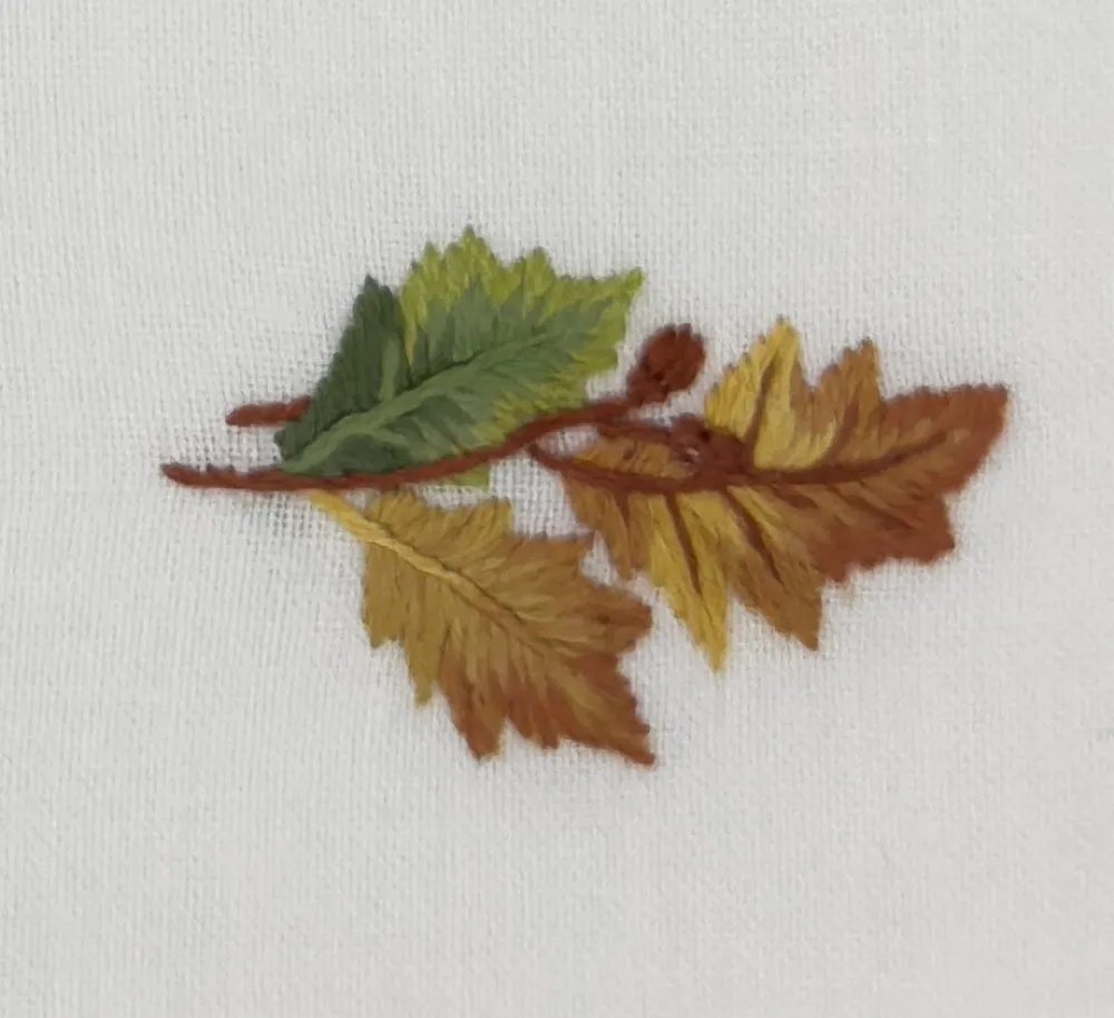 Henry Handwork Place Settings & Linens|Leaves & Acorns Cocktail Napkins, Set of 4