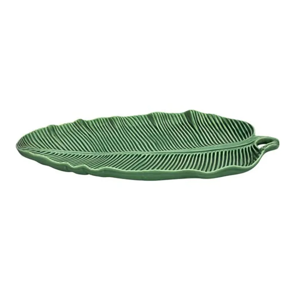 Bordallo Pinheiro Dinnerware|Leaves Banana Leaf 50" in Green